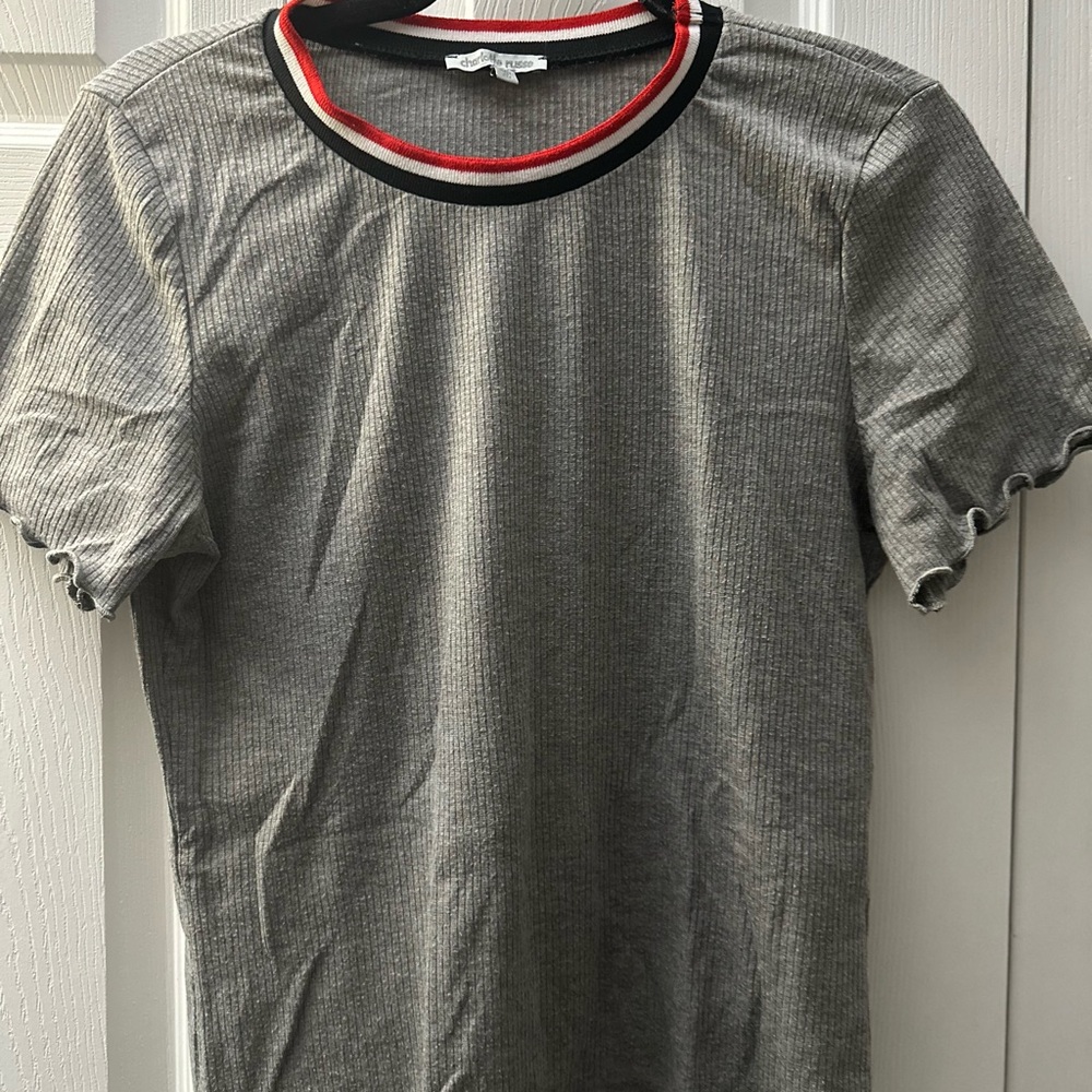 Gray Ribbed Shirt